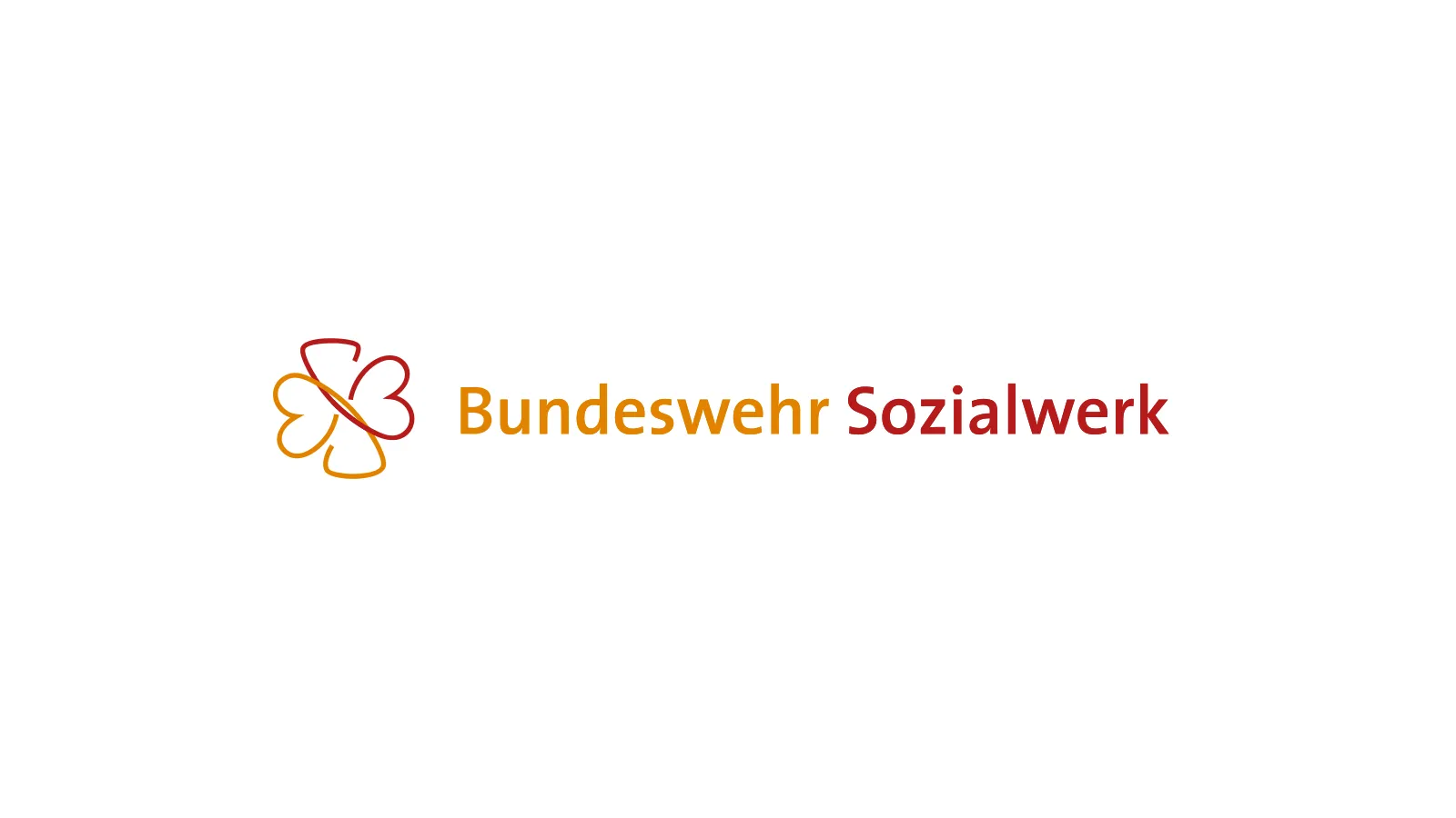 Freigegebene Wort-Bild-Marke des Bundeswehr-Sozialwerks auf weißer Fläche