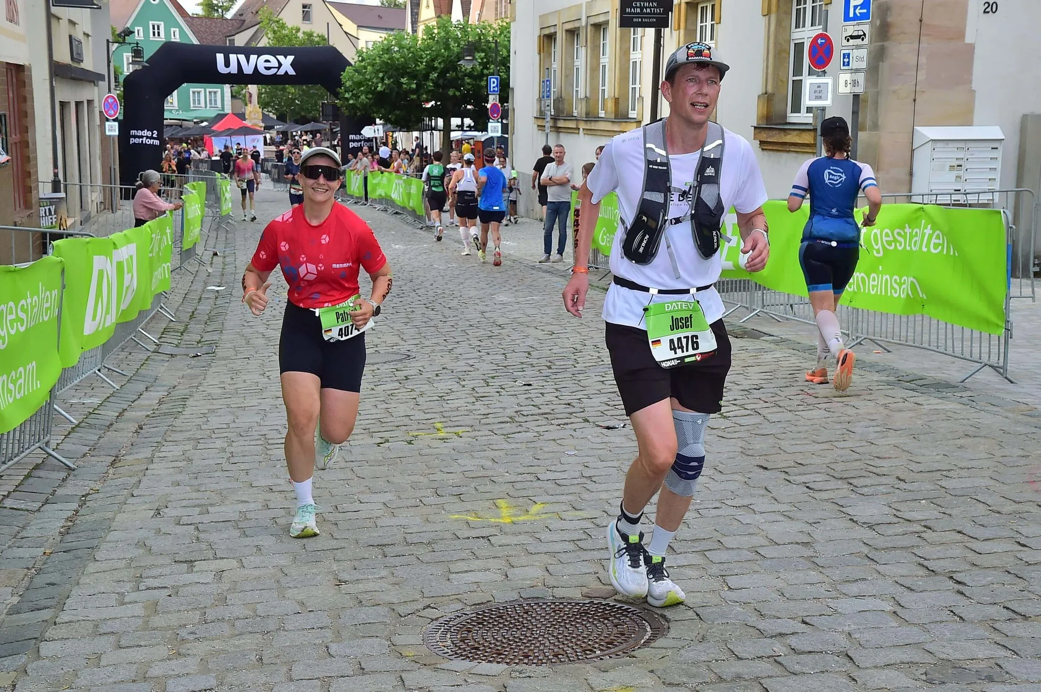 Josef Lauterkorn während des Laufabschnitts beim DATEV Challenge Roth.